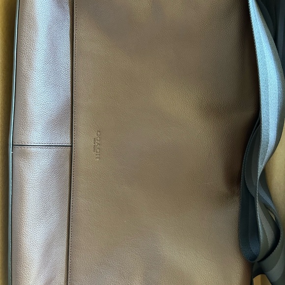 COACH - Brown Leather Messenger Bag - Picture 12 of 12
